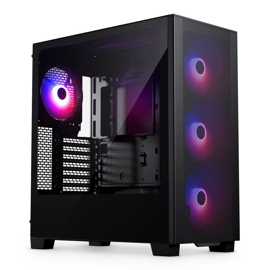 Phanteks XT Pro Ultra,ATX,4 ventiladores D-RGB M140 incluidos, frontal mesh, cristal templado, USB-C 3.2 Gen2, Negra