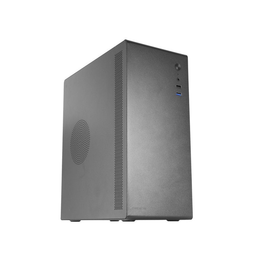 Tacens NOVAX, Caja PC Ultracompacta Micro-ATX, Diseño Totalmente Metálico Ultrarresistente, 1x Ventilador Trasero 80mm, Caja Minitorre con Amplia Capacidad Interna, Negro