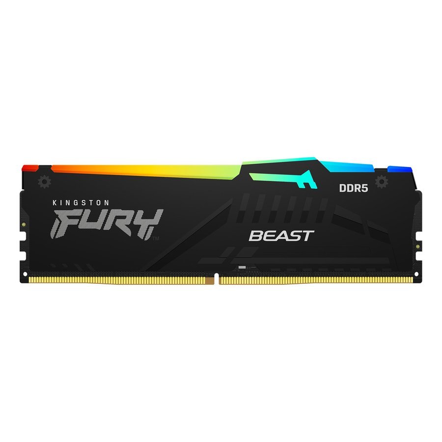 Kingston FURY Beast Negro RGB EXPO 16GB 6000MT/s DDR5 CL30 DIMM Memoria gaming