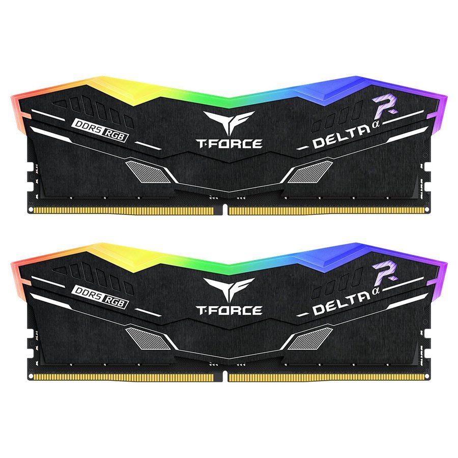 TEAMGROUP T-Force Delta Alpha RGB DDR5 64GB (2x32GB) 6000MHz CL38 XMP 3.0 y EXPO - Blanco