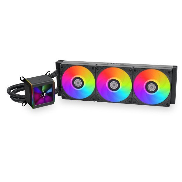 Lian Li GALAHAD II LCD 360 - Refrigeración líquida AIO de 360 mm con pantalla LCD IPS