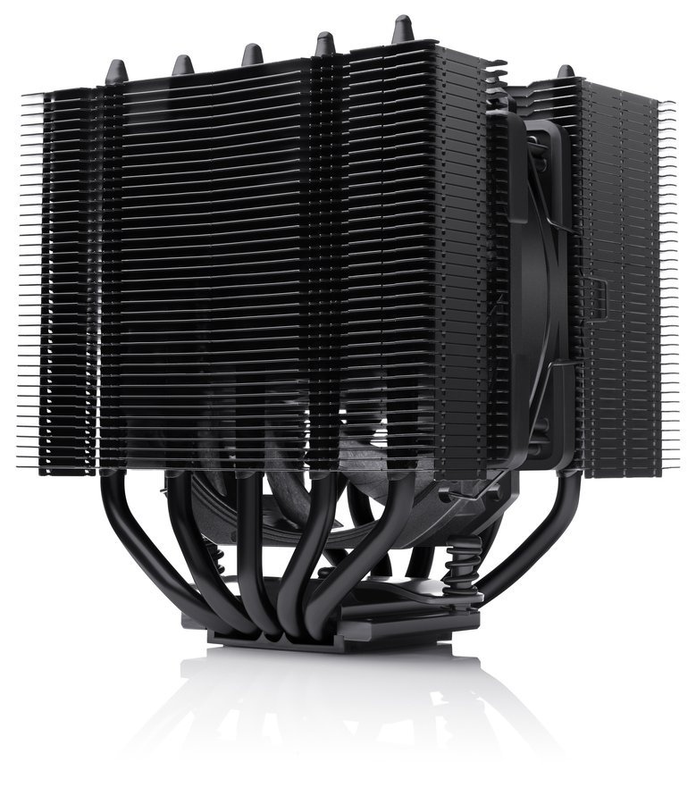 Noctua NH-D12L chromax.black, Disipador CPU Alto Rendimiento, Doble Torre
