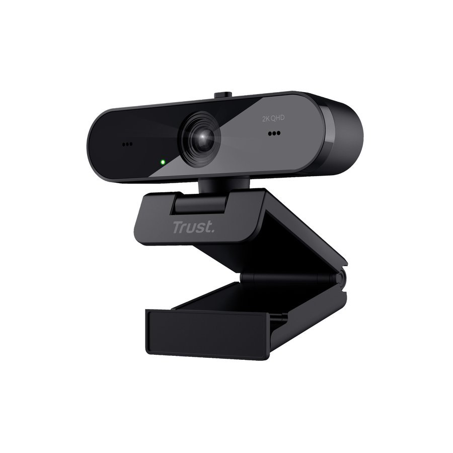 Trust Taxon Webcam 2K QHD 2560x1440p con filtro de privacidad, negro